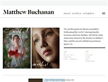 Tablet Screenshot of matthewbuchanan.name